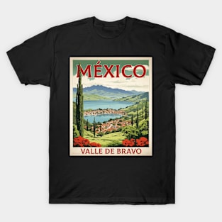 Valle de Bravo Estado de Mexico Vintage Tourism Travel T-Shirt